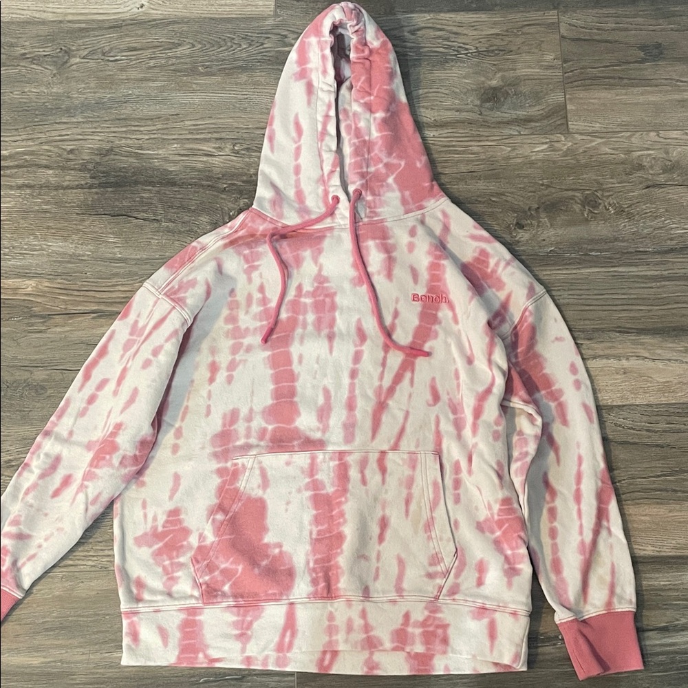 Bench Pink Tie-Dye Hoodie Sweater